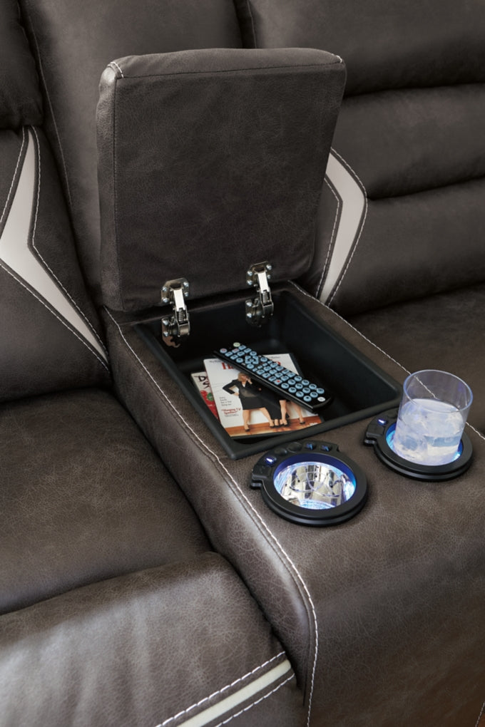 Seccional reclinable eléctrico Kincord de 3 piezas