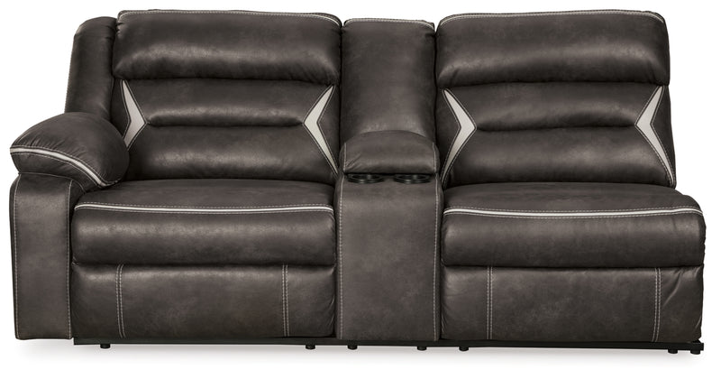 Seccional reclinable eléctrico Kincord de 3 piezas
