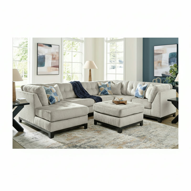 Juego de sala de estar con sillón y otomana Maxon Place