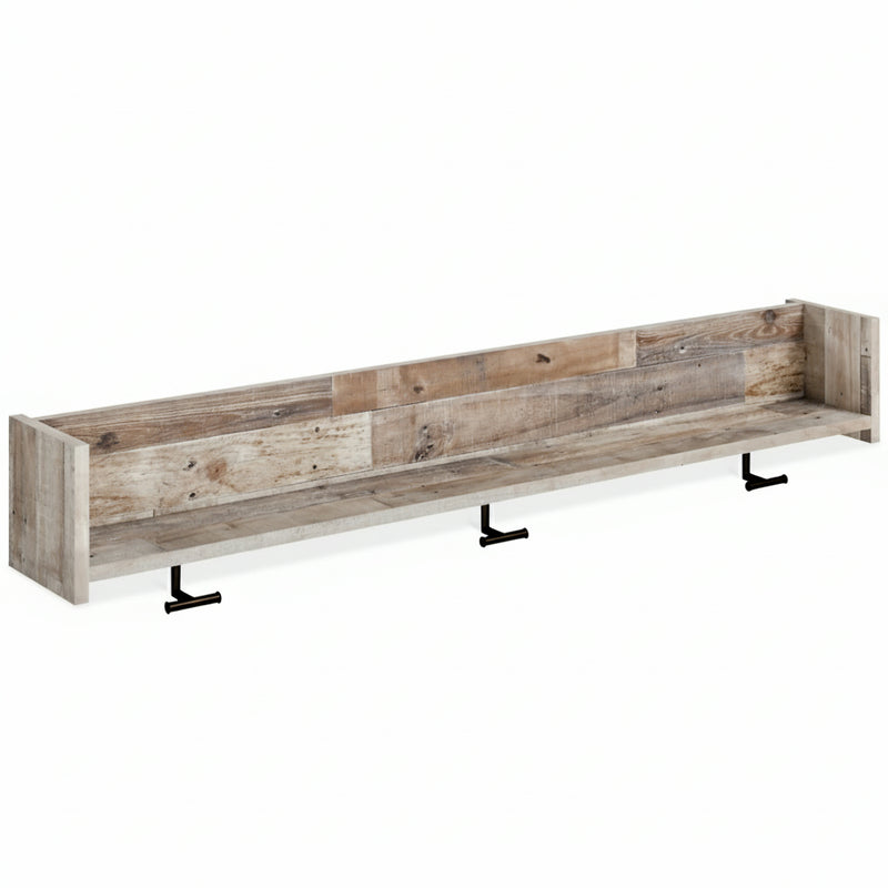 Neilsville Wall Mounted Coat Rack w/Shelf
