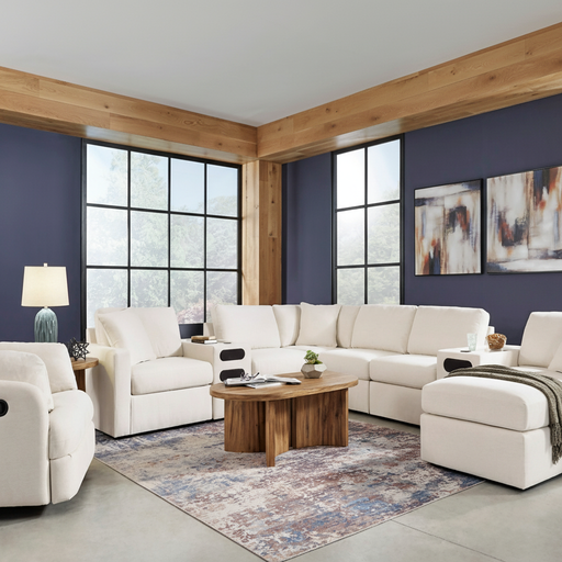 Modmax 4-Piece Sectional with Storage Chaise and Storage Console