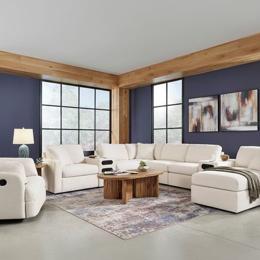 Modmax 5-Piece Double Storage Chaise Sectional with Storage Consoles