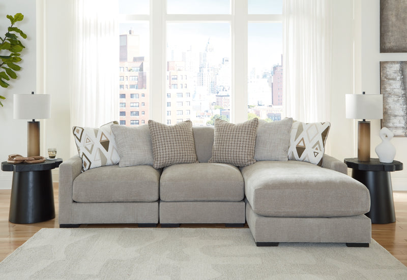 Seccional de sofá Aslan Court de 3 piezas con chaise longue