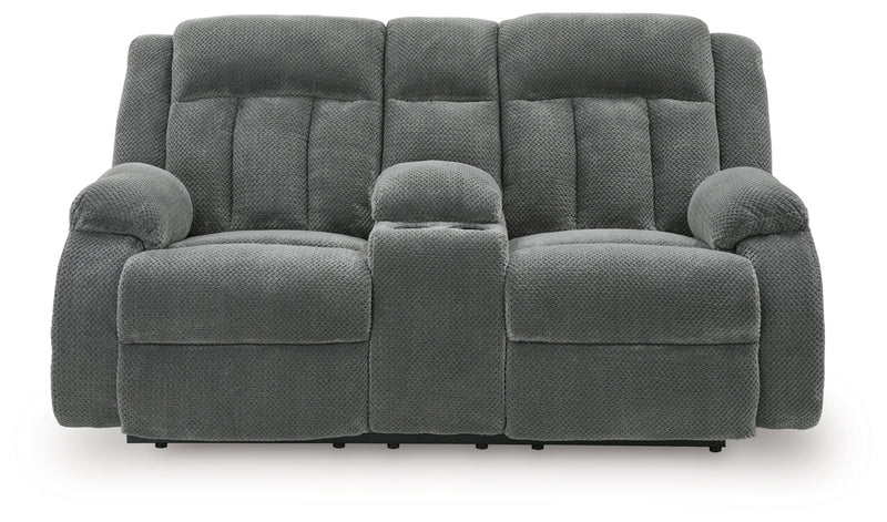 Greely Bend DBL Reclining Power Loveseat w/Console