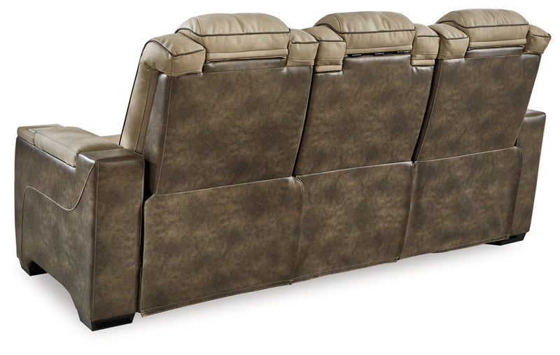 Next-Gen Durapella Power Reclining Sofa with Adjustable Headrest