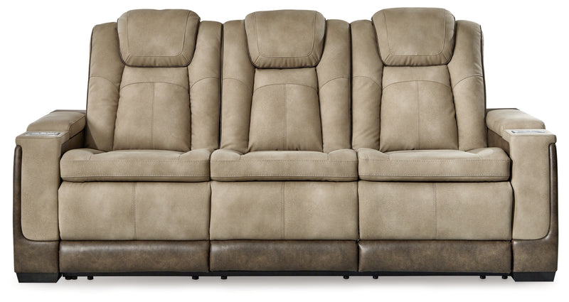Next-Gen Durapella Power Reclining Sofa with Adjustable Headrest