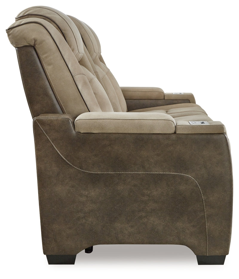 Next-Gen Durapella Power Reclining Sofa with Adjustable Headrest