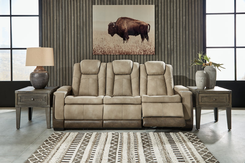 Next-Gen Durapella Power Reclining Sofa with Adjustable Headrest
