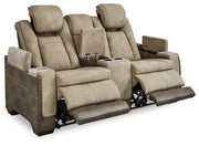 Next-Gen Durapella Power Reclining Loveseat/Console/Adjustable Headrest
