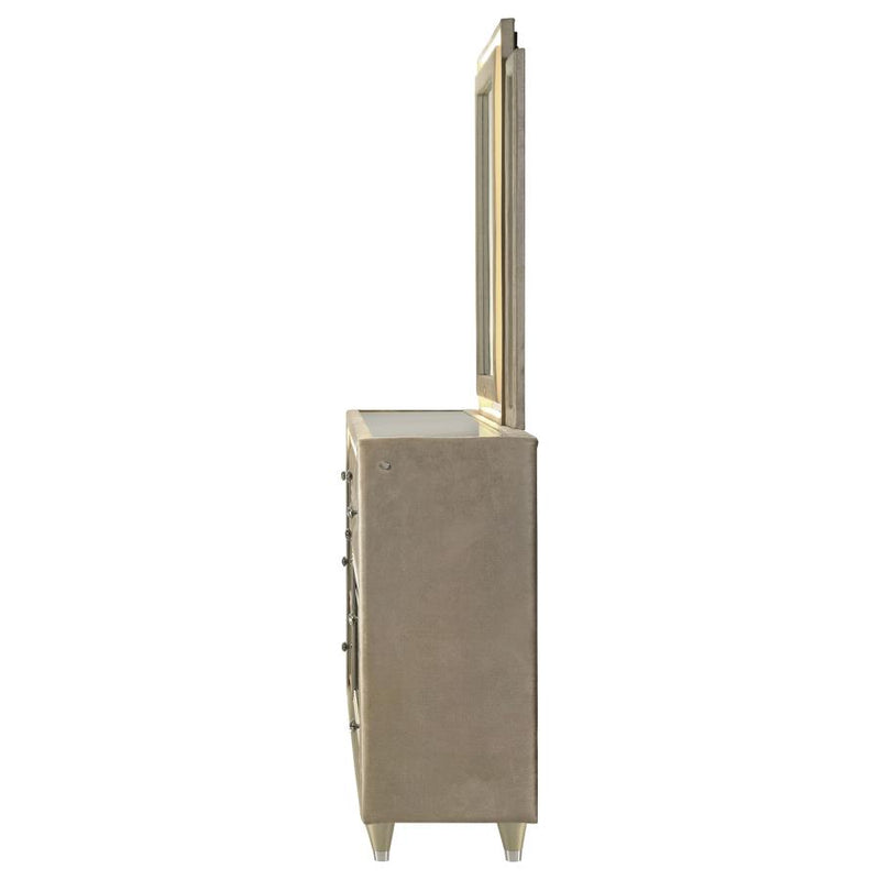 Lorient 8-drawer LED Flame Box Dresser