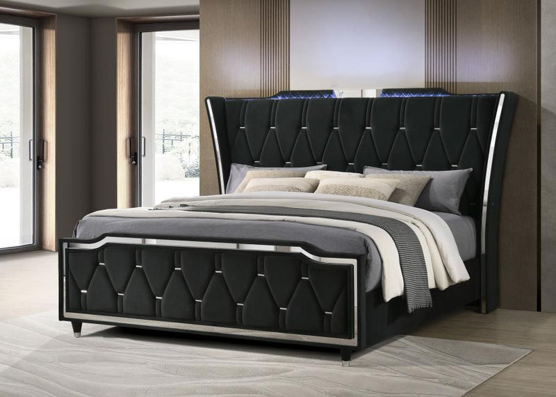 Lorient LED Upholstered Bed