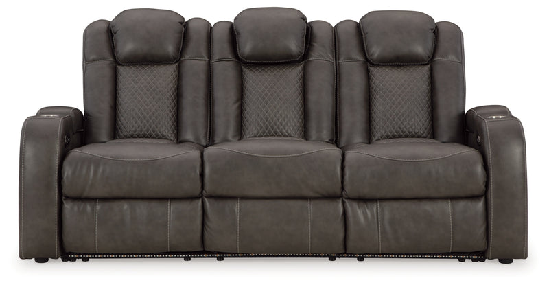 Fyne-Dyme Power Reclining Sofa with Adjustable Headrest