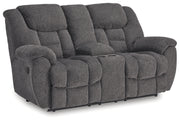 Foreside DBL Reclining Loveseat w/Console