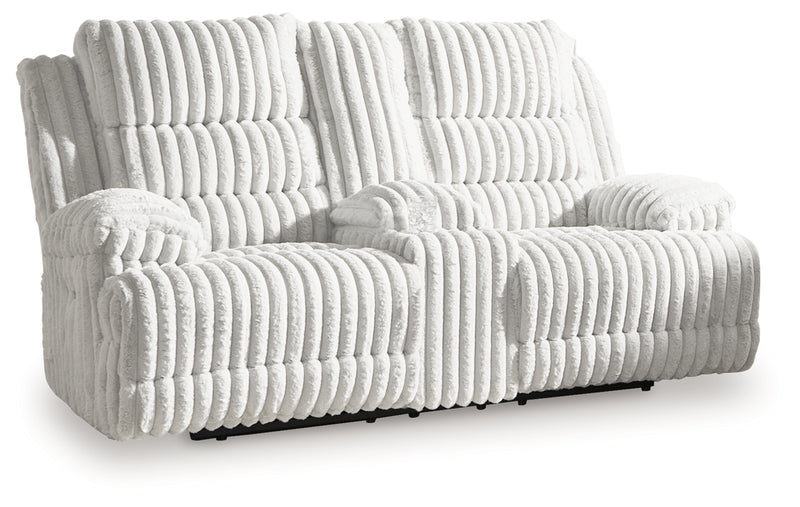 Technique DBL Reclining Power Loveseat w/Console