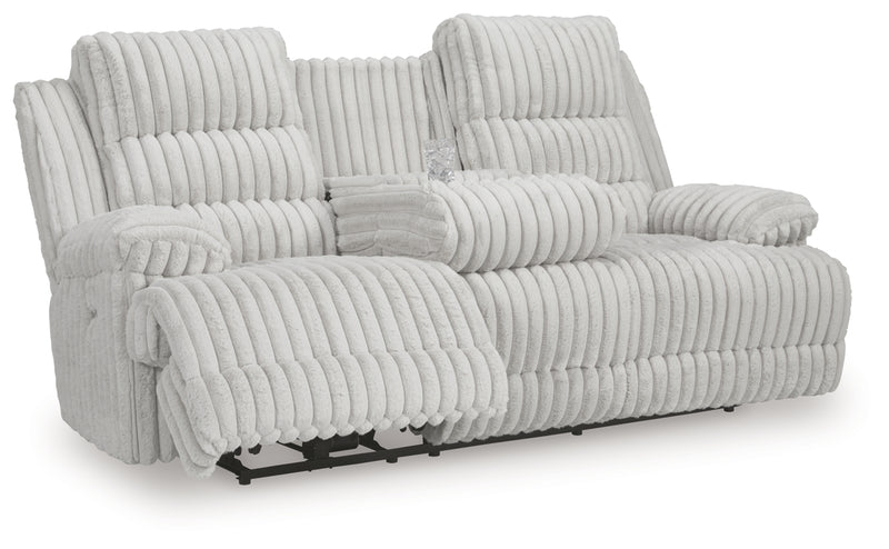 Technique Reclining Power Sofa w/Drop Down Table