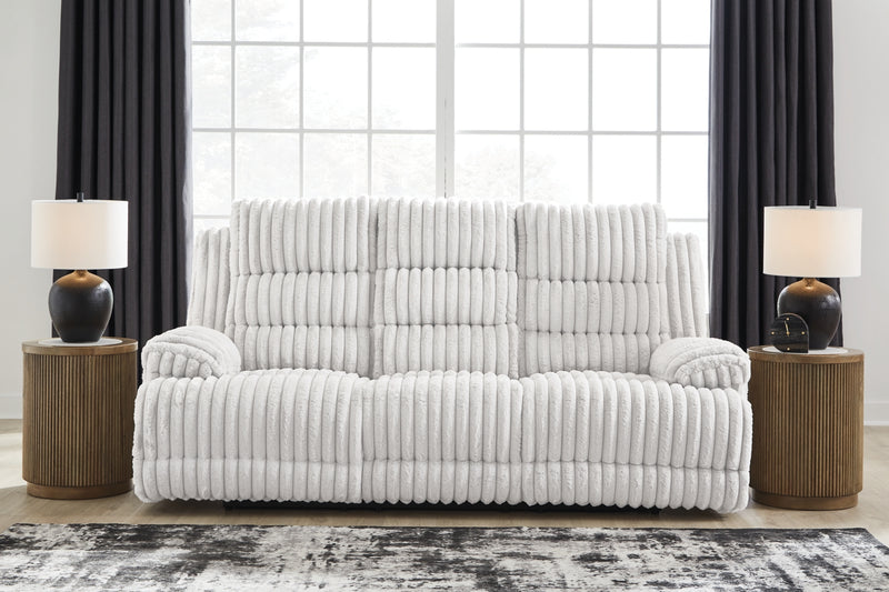 Sofá reclinable eléctrico Technique con mesa abatible
