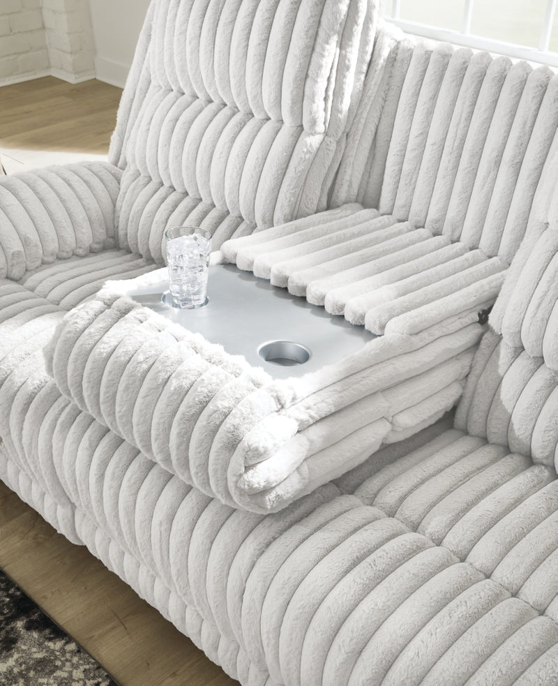 Sofá reclinable eléctrico Technique con mesa abatible
