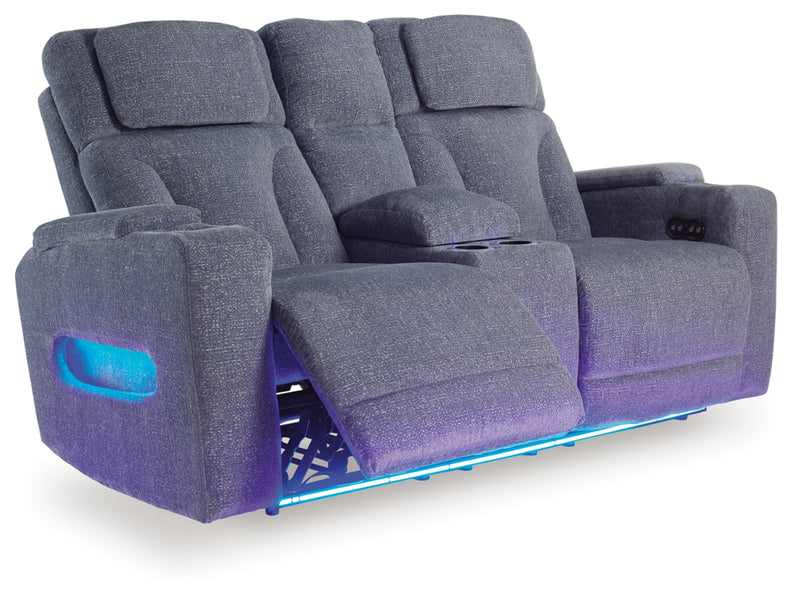 Forest Lake Power Reclining Loveseat/Console/Adjustable Headrest