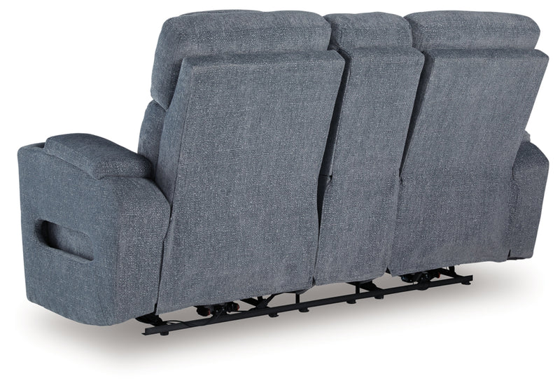 Forest Lake Power Reclining Loveseat/Console/Adjustable Headrest