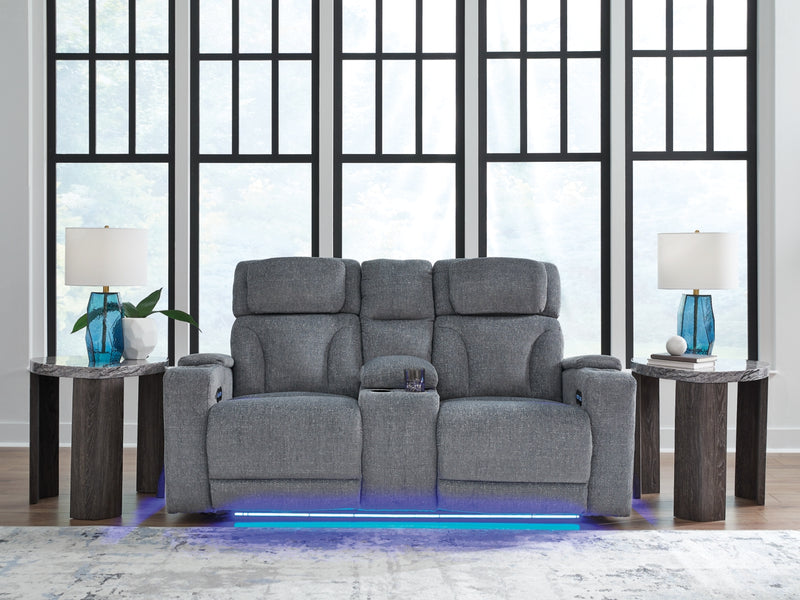 Forest Lake Power Reclining Loveseat/Console/Adjustable Headrest