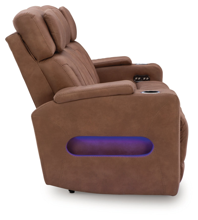 Point Clear Power Reclining Sofa with Adjustable Headrest