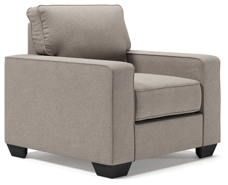 Juego de sala de estar Greaves con sofá, diván, sillón y otomana