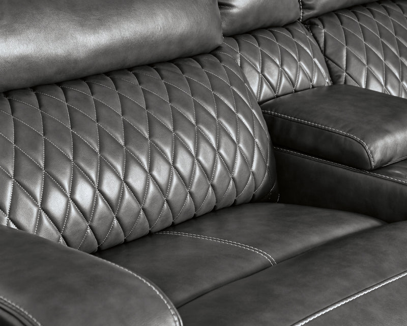 Samperstone 3-Piece Power Reclining Sectional Loveseat