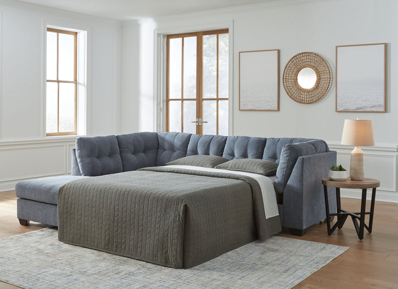 Seccional reclinable de 2 piezas Marleton con chaise longue