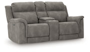 Next-Gen Durapella Power Reclining Loveseat/Console/Adjustable Headrest