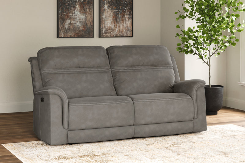 Sofá reclinable eléctrico de 2 plazas Next-Gen Durapella con reposacabezas ajustable