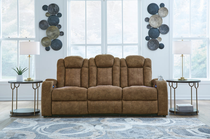 Wolfridge Power Reclining Sofa with Adjustable Headrest