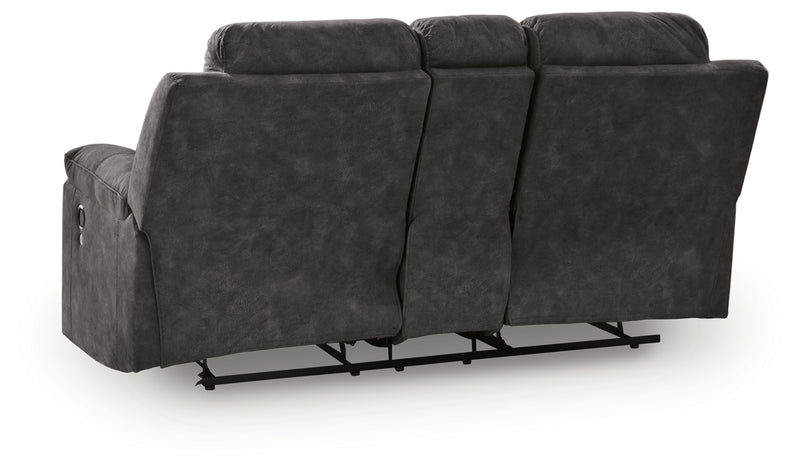 Sofá reclinable doble Brysonview con consola