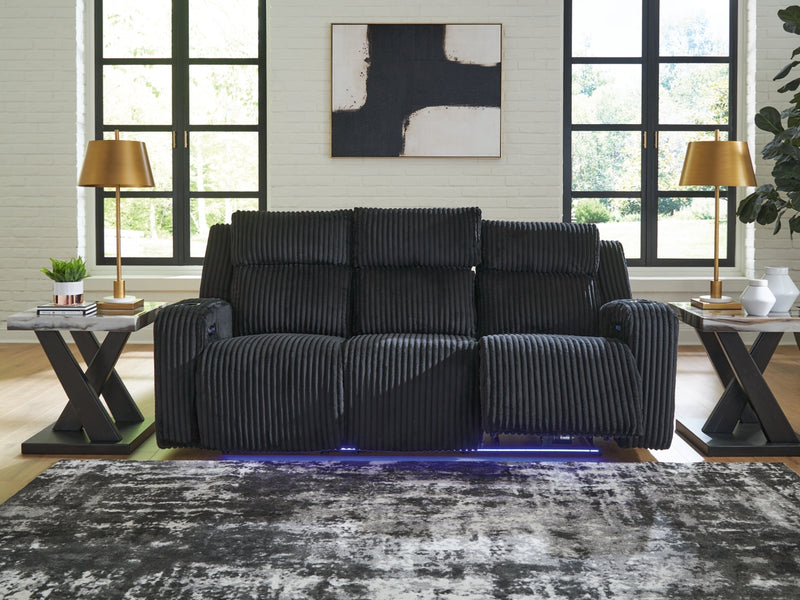 TwinBrooke Power Reclining Sofa with Adjustable Headrest