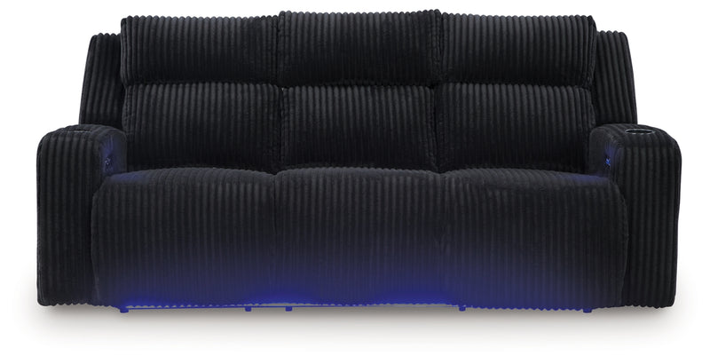 TwinBrooke Power Reclining Sofa with Adjustable Headrest