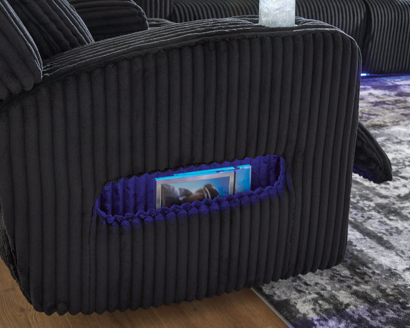 TwinBrooke Power Reclining Loveseat/Console/Adjustable Headrest