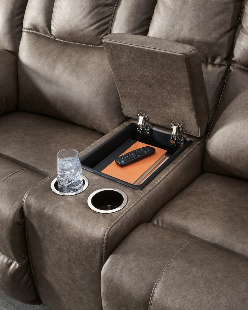 Knoxlee DBL Reclining Loveseat w/Console