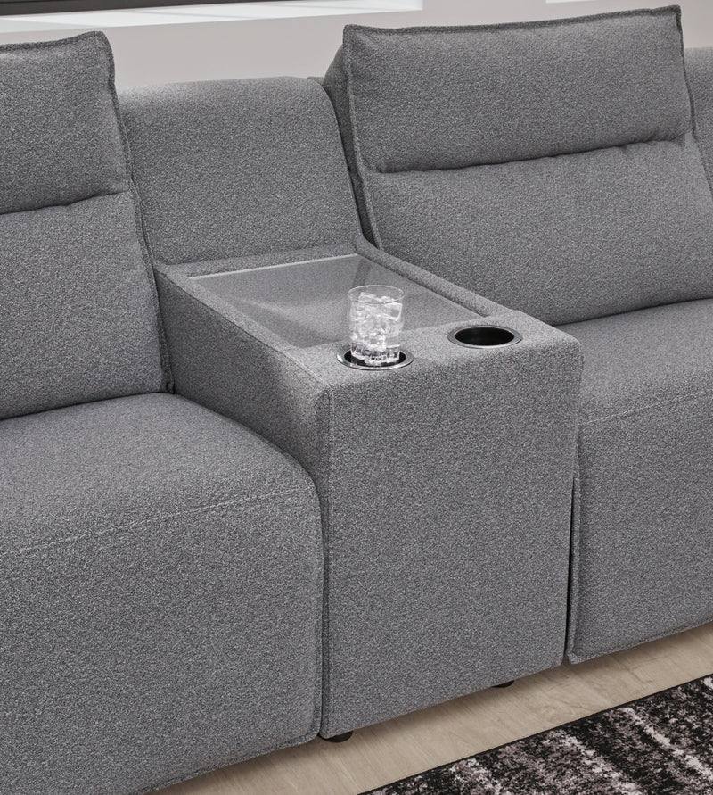 Sofá seccional reclinable eléctrico Modmax II de 5 piezas con chaise longue