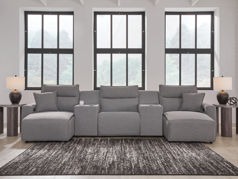 Sofá seccional reclinable eléctrico Modmax II de 5 piezas con chaise longue