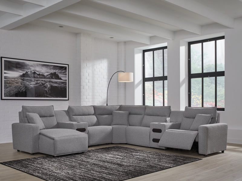 Modmax II 7-Piece Power Reclining Sectional with Audio Consoles