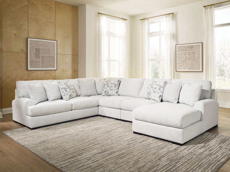 Seccional Wynncroft Manor de 5 piezas con chaise longue