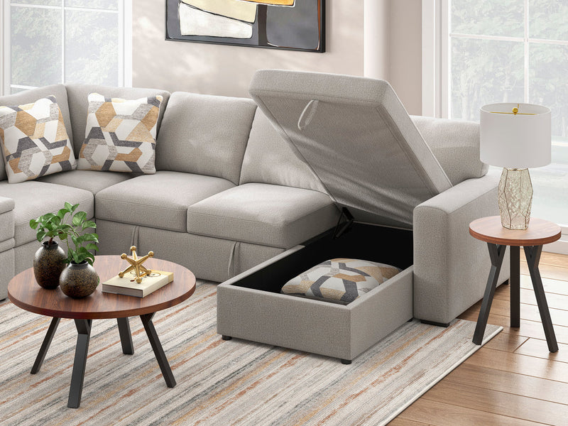 Seccional Higgsbee Sleepr con cama extraíble y almacenamiento