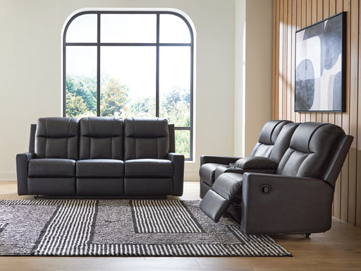 Mackmenville Reclining Sofa and Reclining Loveseat with Console Living Room Set