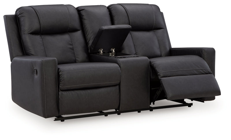 Mackmenville DBL Reclining Loveseat w/Console