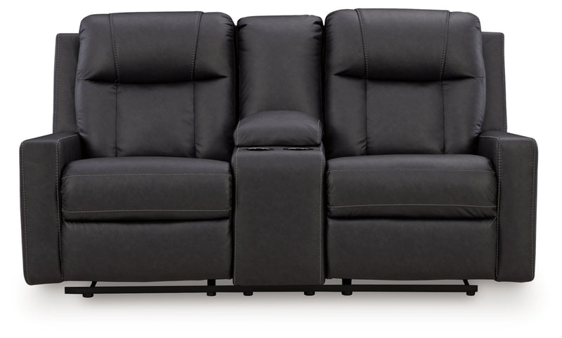 Mackmenville DBL Reclining Loveseat w/Console