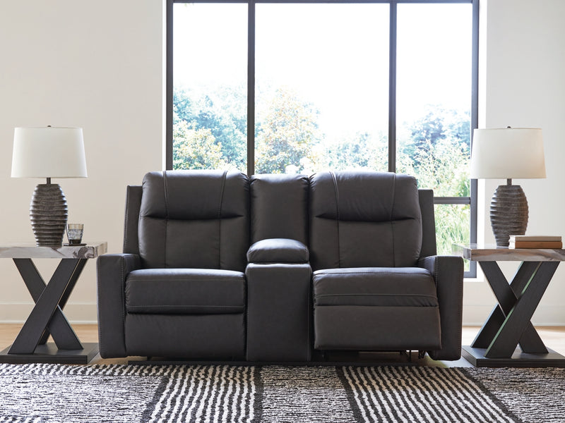 Mackmenville DBL Reclining Loveseat w/Console