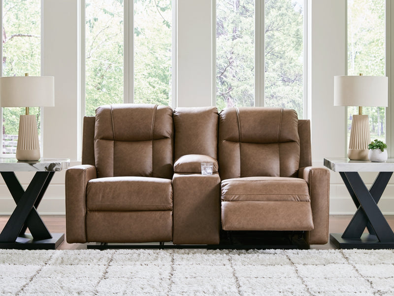 Mackmenville DBL Reclining Loveseat w/Console