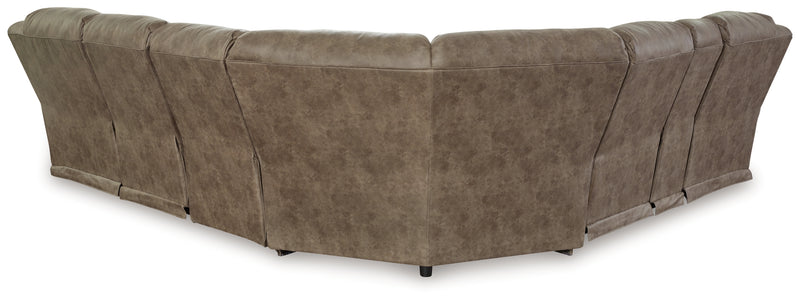 Seccional reclinable eléctrico Ravenel de 4 piezas