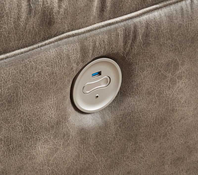 Seccional reclinable eléctrico Ravenel de 4 piezas