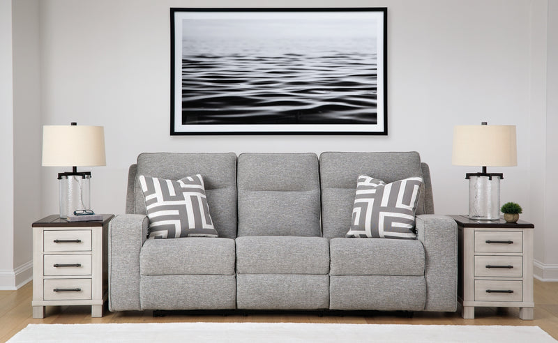 Biscoe Power Reclining Sofa with Adjustable Headrest