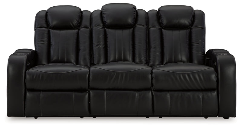 Caveman Den Power Reclining Sofa with Adjustable Headrest